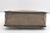Authentic GUCCI Vintage Shoulder Tote Bag Canvas Enamel 0000855 Beige 6408J