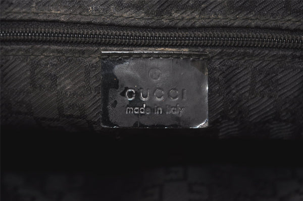 Authentic GUCCI Vintage Shoulder Tote Bag Canvas Enamel 0000855 Beige 6408J