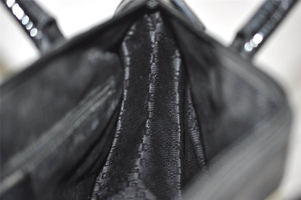 Authentic GUCCI Vintage Shoulder Tote Bag Canvas Enamel 0000855 Beige 6408J