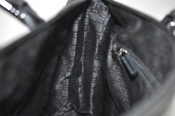 Authentic GUCCI Vintage Shoulder Tote Bag Canvas Enamel 0000855 Beige 6408J