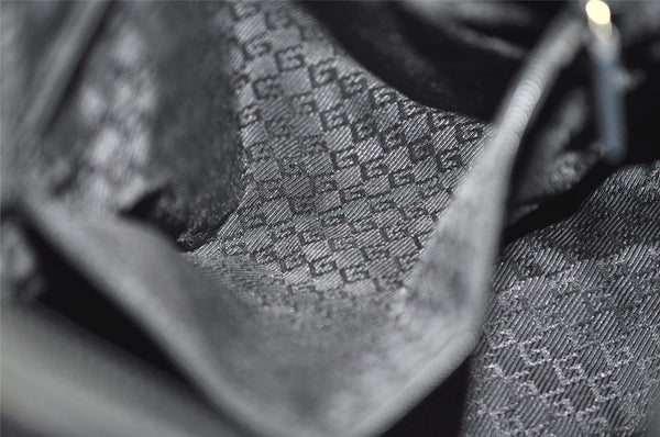 Authentic GUCCI Vintage Shoulder Tote Bag Canvas Enamel 0000855 Beige 6408J