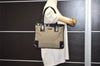 Authentic GUCCI Vintage Shoulder Tote Bag Canvas Enamel 0000855 Beige 6408J