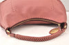 Authentic FENDI Vintage Selleria Shoulder Hand Bag Leather Pink 6408K