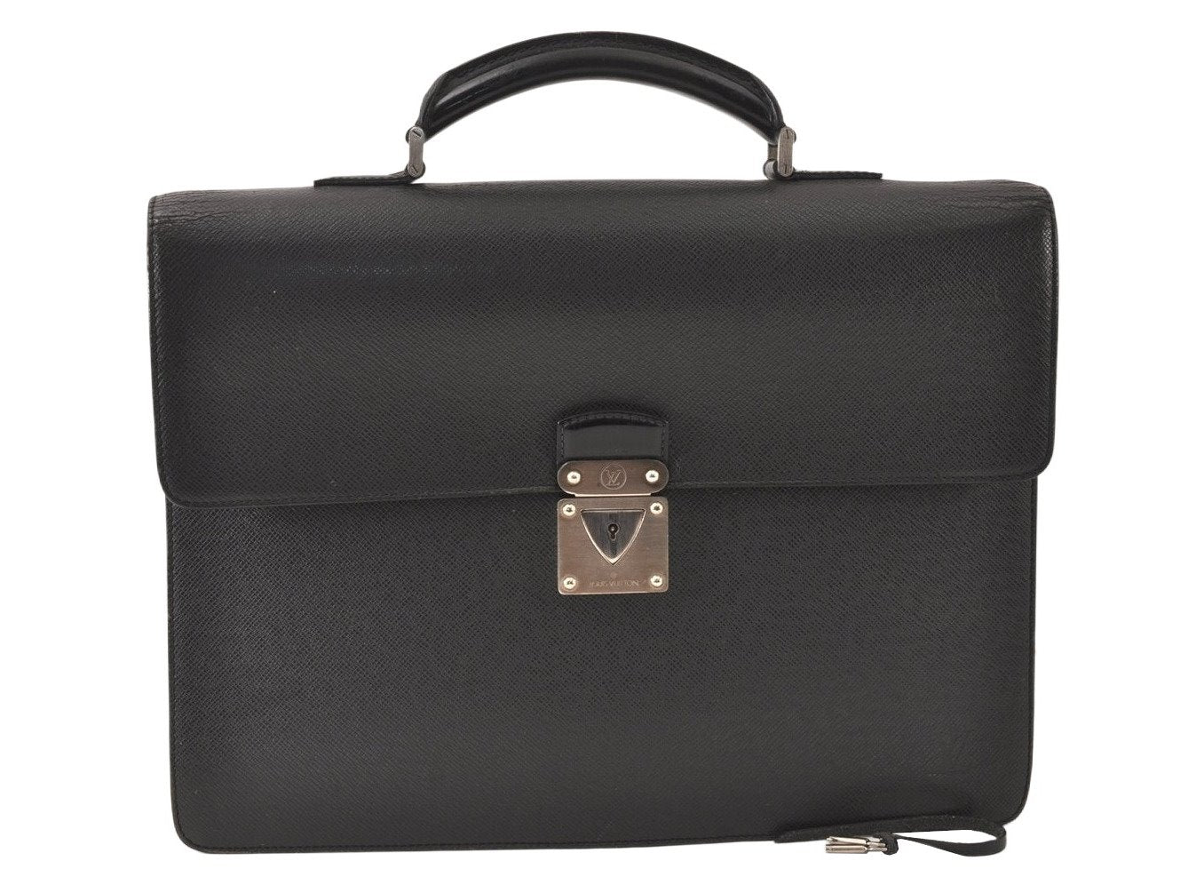 Auth Louis Vuitton Taiga Laguito Business Bag Briefcase Black M31092 LV 6409K