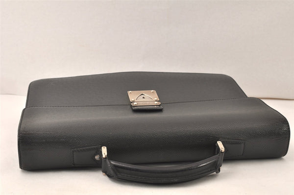 Auth Louis Vuitton Taiga Laguito Business Bag Briefcase Black M31092 LV 6409K