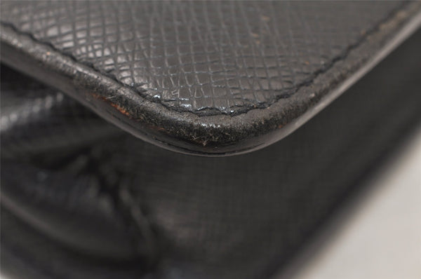 Auth Louis Vuitton Taiga Laguito Business Bag Briefcase Black M31092 LV 6409K