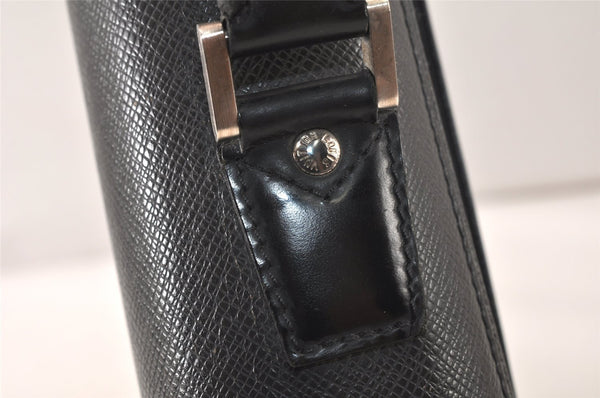 Auth Louis Vuitton Taiga Laguito Business Bag Briefcase Black M31092 LV 6409K