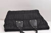 Authentic PRADA Tessuto Gaufre Nylon Leather Shoulder Tote Bag Black 6410J