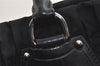 Authentic PRADA Tessuto Gaufre Nylon Leather Shoulder Tote Bag Black 6410J