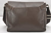 Authentic Louis Vuitton Taiga Roman MM Shoulder Cross Bag Brown M32678 LV 6411K