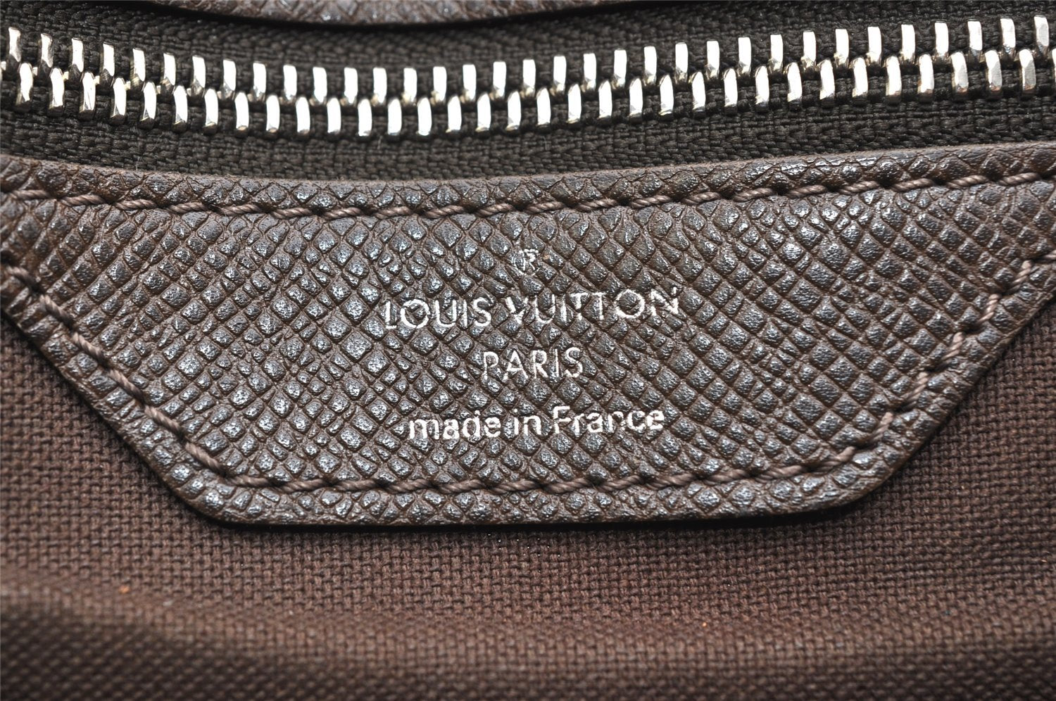 Authentic Louis Vuitton Taiga Roman MM Shoulder Cross Bag Brown M32678 LV 6411K