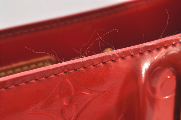 Authentic Louis Vuitton Vernis Reade MM Hand Bag Red M91086 LV 6412K