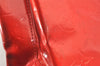 Authentic Louis Vuitton Vernis Reade MM Hand Bag Red M91086 LV 6412K