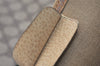Authentic GUCCI Web Sherry Line Shoulder Tote Bag GG PVC Leather Brown 6413J