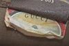 Authentic GUCCI Web Sherry Line Shoulder Tote Bag GG PVC Leather Brown 6413J