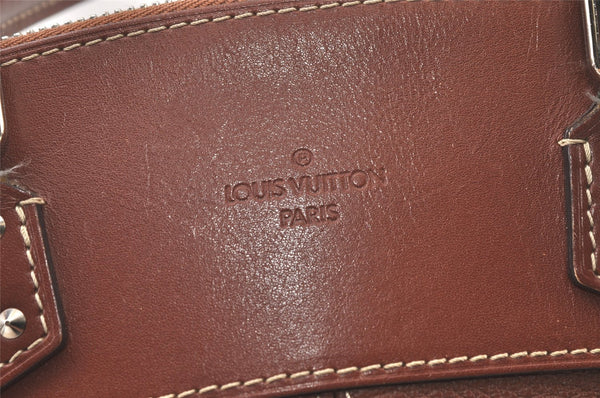 Authentic Louis Vuitton Suhali Lockit PM Hand Bag Brown M91889 LV 6415K