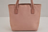 Authentic GUCCI Vintage Hand Tote Bag Purse Canvas Leather 76480 Pink 6416J