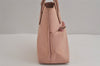 Authentic GUCCI Vintage Hand Tote Bag Purse Canvas Leather 76480 Pink 6416J