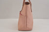 Authentic GUCCI Vintage Hand Tote Bag Purse Canvas Leather 76480 Pink 6416J