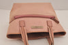 Authentic GUCCI Vintage Hand Tote Bag Purse Canvas Leather 76480 Pink 6416J