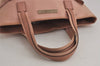 Authentic GUCCI Vintage Hand Tote Bag Purse Canvas Leather 76480 Pink 6416J