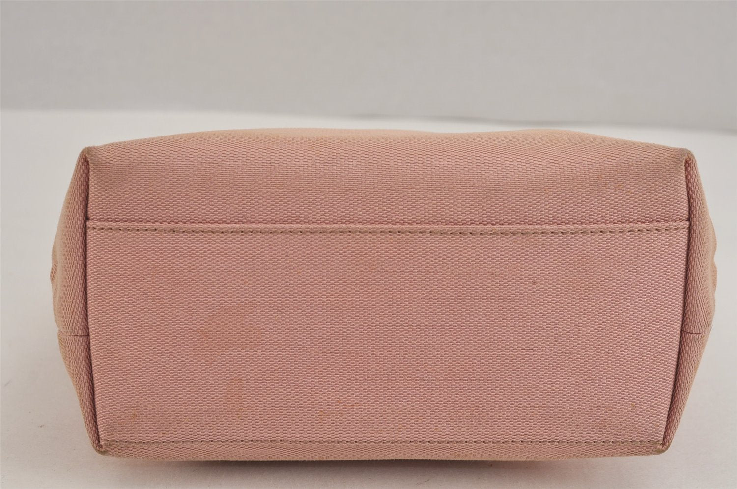 Authentic GUCCI Vintage Hand Tote Bag Purse Canvas Leather 76480 Pink 6416J