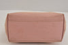 Authentic GUCCI Vintage Hand Tote Bag Purse Canvas Leather 76480 Pink 6416J