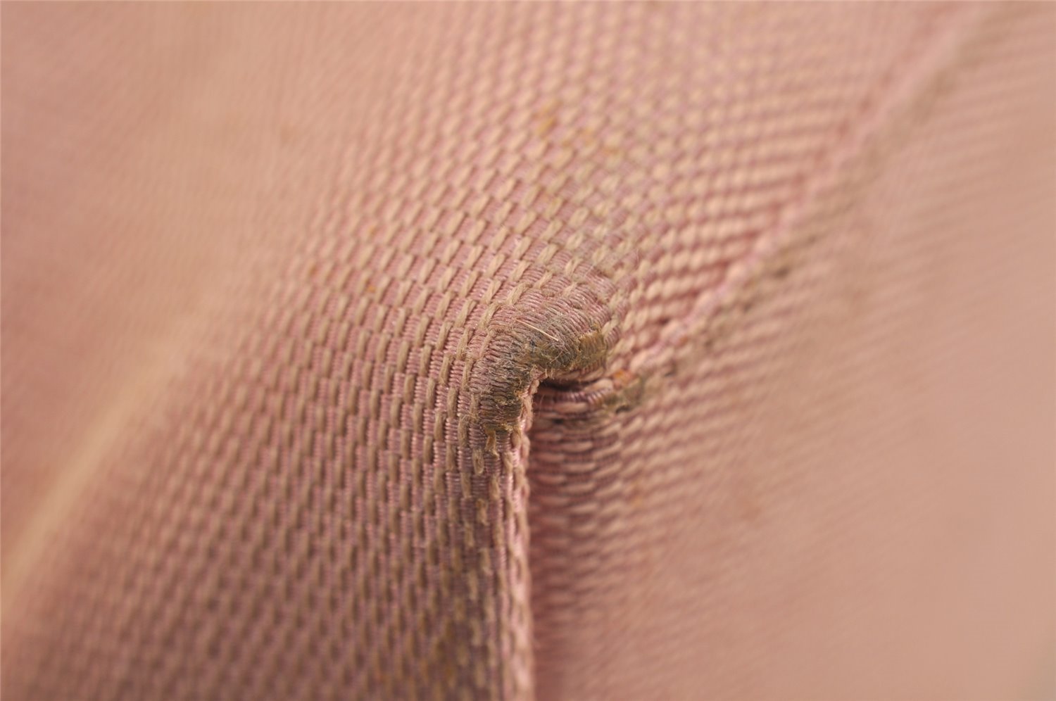 Authentic GUCCI Vintage Hand Tote Bag Purse Canvas Leather 76480 Pink 6416J