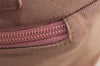 Authentic GUCCI Vintage Hand Tote Bag Purse Canvas Leather 76480 Pink 6416J