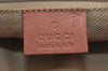 Authentic GUCCI Vintage Hand Tote Bag Purse Canvas Leather 76480 Pink 6416J
