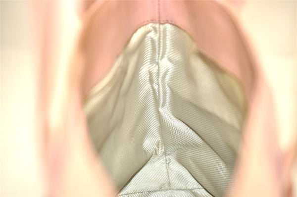 Authentic GUCCI Vintage Hand Tote Bag Purse Canvas Leather 76480 Pink 6416J