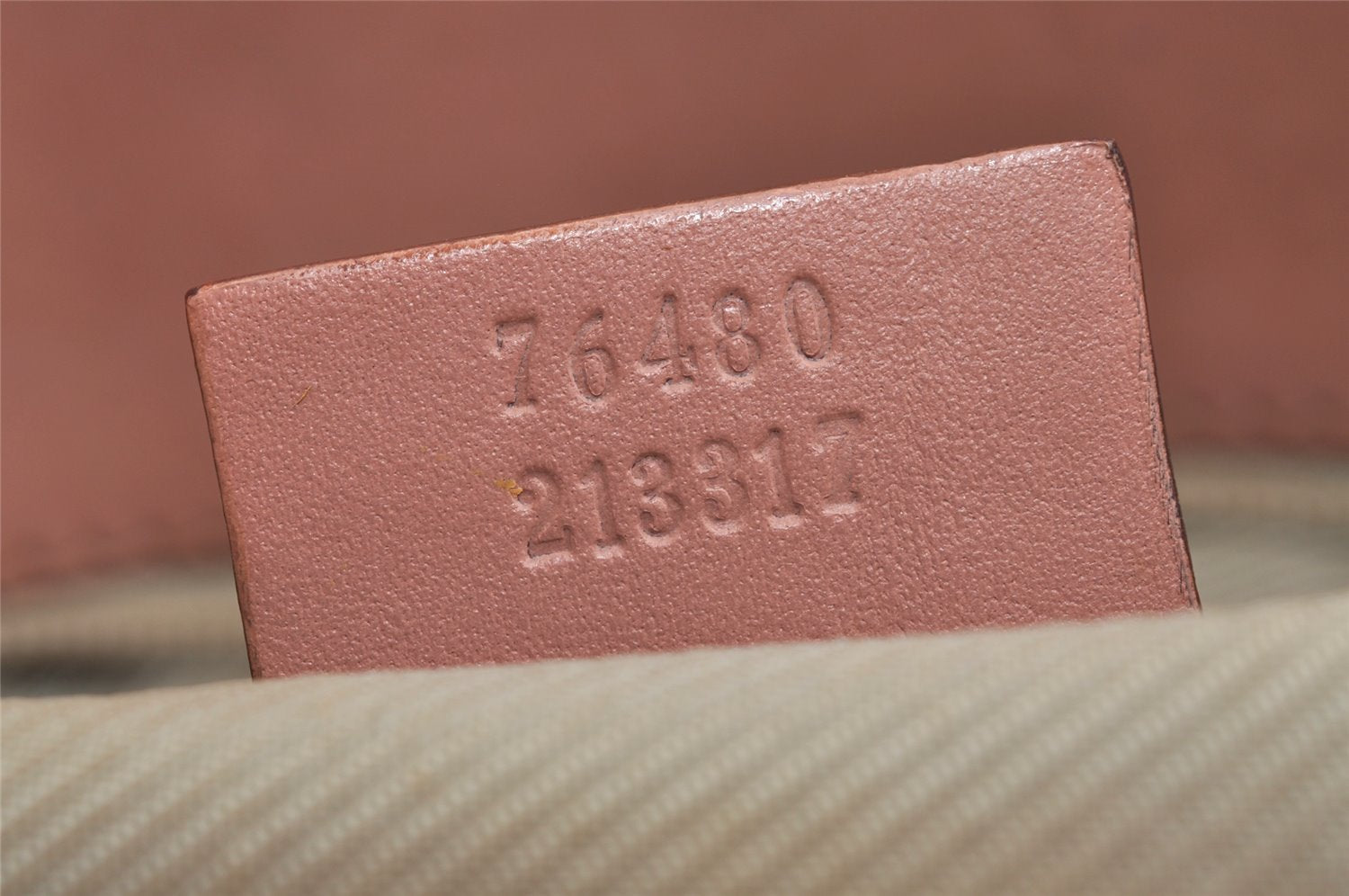 Authentic GUCCI Vintage Hand Tote Bag Purse Canvas Leather 76480 Pink 6416J