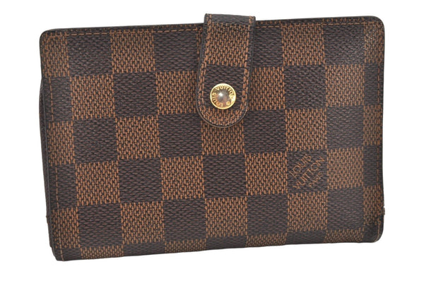 Authentic Louis Vuitton Damier Portefeuille Viennois Wallet N61674 LV 6416K