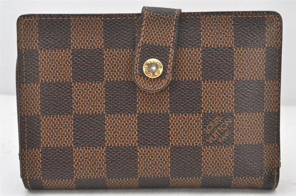 Authentic Louis Vuitton Damier Portefeuille Viennois Wallet N61674 LV 6416K