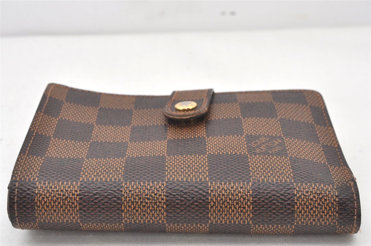 Authentic Louis Vuitton Damier Portefeuille Viennois Wallet N61674 LV 6416K