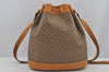 Authentic GUCCI Micro GG PVC Leather Shoulder Drawstring Bag Brown Junk 6417J
