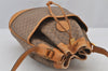 Authentic GUCCI Micro GG PVC Leather Shoulder Drawstring Bag Brown Junk 6417J