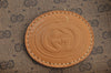 Authentic GUCCI Micro GG PVC Leather Shoulder Drawstring Bag Brown Junk 6417J