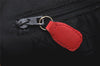 Authentic Christian Dior Lady Dior Lamb Skin Cannage Hand Bag Red CD 6418K