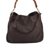 Authentic GUCCI Vintage Bamboo Shoulder Tote Bag Leather Brown 6419J