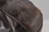 Authentic GUCCI Vintage Bamboo Shoulder Tote Bag Leather Brown 6419J