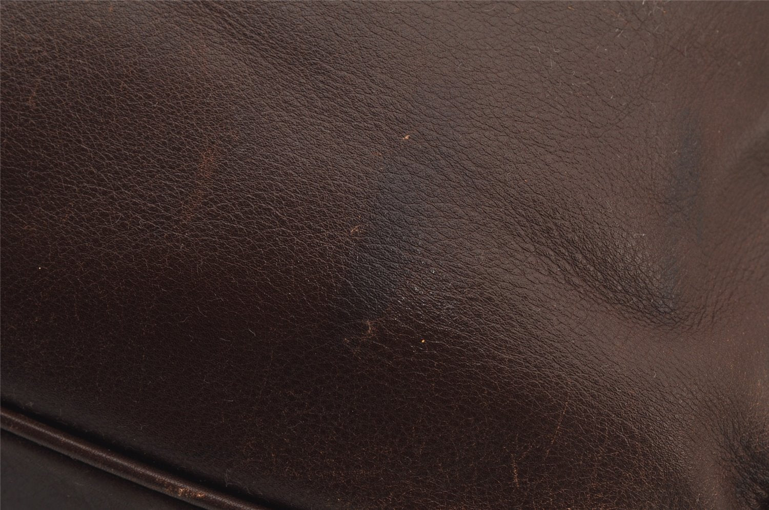 Authentic GUCCI Vintage Bamboo Shoulder Tote Bag Leather Brown 6419J