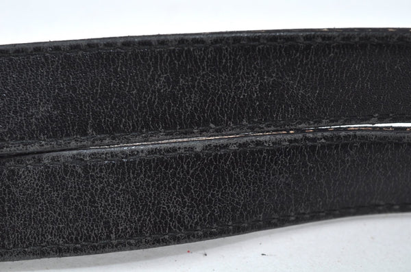 Authentic GUCCI Vintage Shoulder Hand Bag GG Nylon Leather 0021043 Black 6420J