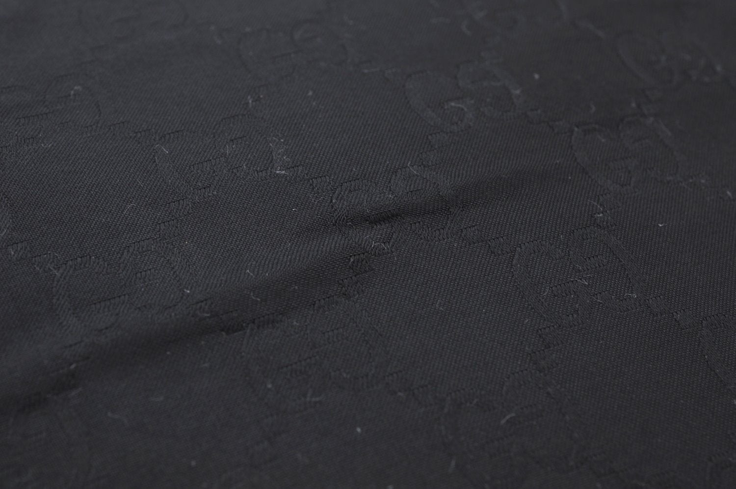 Authentic GUCCI Vintage Shoulder Hand Bag GG Nylon Leather 0021043 Black 6420J