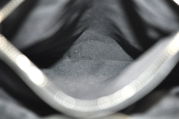 Authentic GUCCI Vintage Shoulder Hand Bag GG Nylon Leather 0021043 Black 6420J