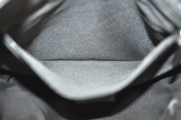 Authentic GUCCI Vintage Shoulder Hand Bag GG Nylon Leather 0021043 Black 6420J