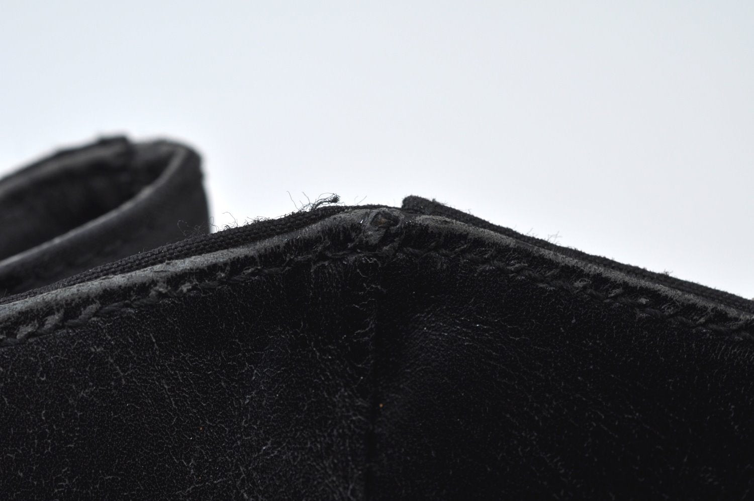 Authentic GUCCI Vintage Shoulder Hand Bag GG Nylon Leather 0021043 Black 6420J