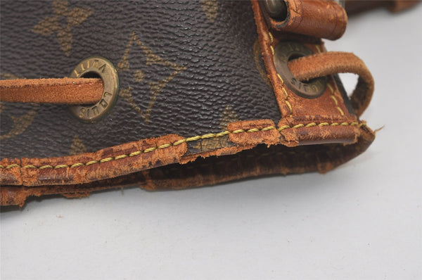 Authentic Louis Vuitton Monogram Noe Shoulder Drawstring Bag M42224 LV 6421I