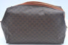 Authentic CELINE Macadam Blason Pattern Clutch Hand Bag PVC Leather Brown 6421J