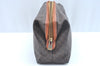 Authentic CELINE Macadam Blason Pattern Clutch Hand Bag PVC Leather Brown 6421J